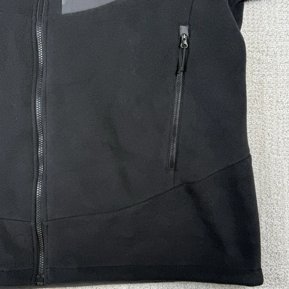 The North Face Mens XL Black Fleece Shell Teddy Plush Lined Full Zip Jacket